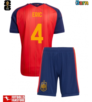 Spanien Eric Garcia #4 Hemmatröja Barn VM 2026 Kortärmad (+ Korta byxor)